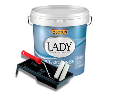 Jotun Lady Interior Finish Silkemat 10 - Malersæt, 9 Liter