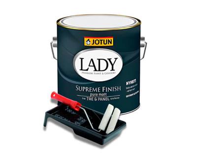 Jotun Lady Supreme Finish Pure Mat 03 - Malersæt, 2,7 Liter