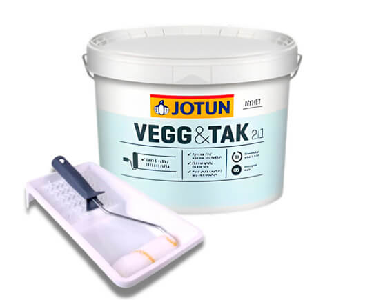 Jotun Væg & Loft - Malersæt, 9 Liter